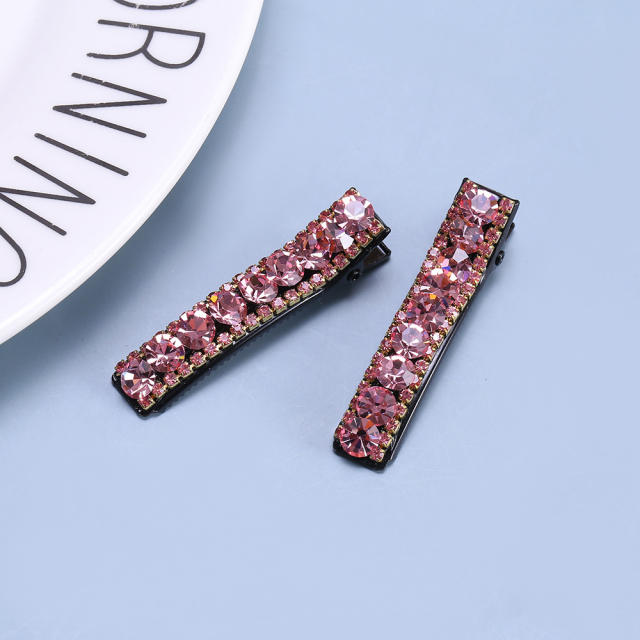Hot sale color crystal diamond hair clips