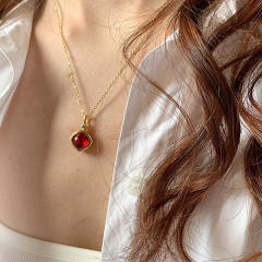 Creative 12 birthstone locket necklace set