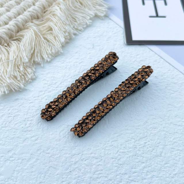 Korean fashion elegant color crystal diamond hair clips