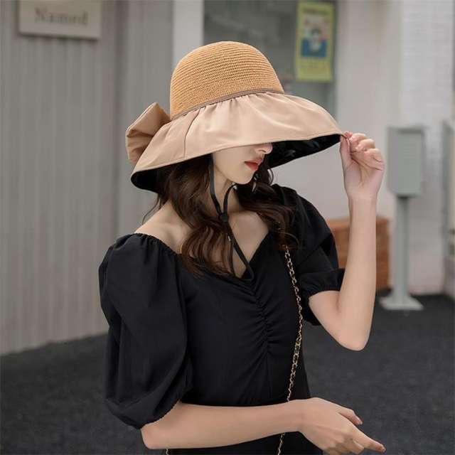 Summer design big brim bow sun hat