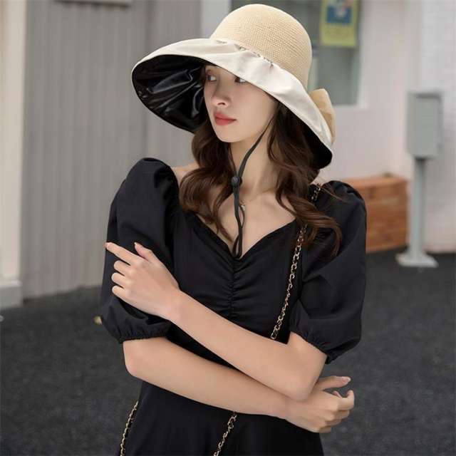 Summer design big brim bow sun hat