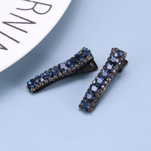Colorful crystal statement hair clips