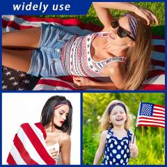 Popular American flag turban headband sport headband