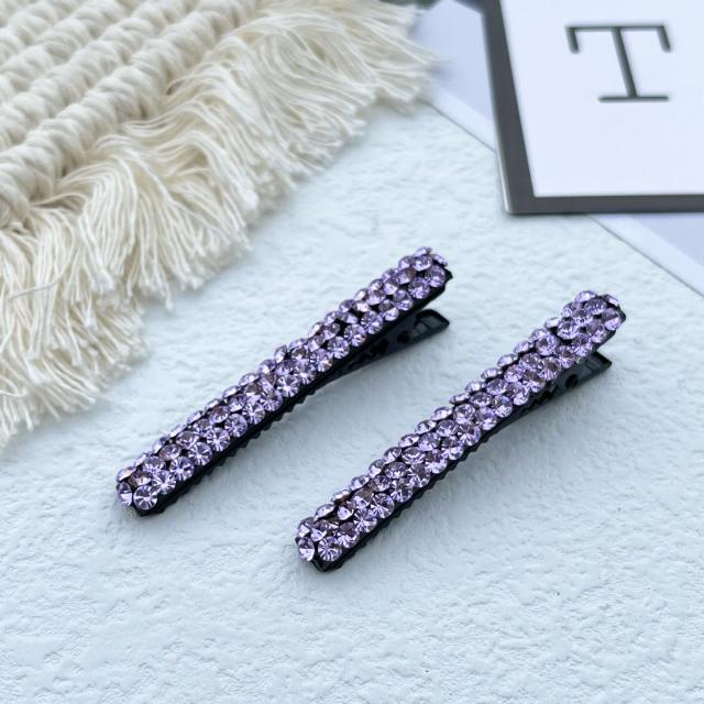 Korean fashion elegant color crystal diamond hair clips