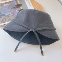 Korean fashion plain color sun hat