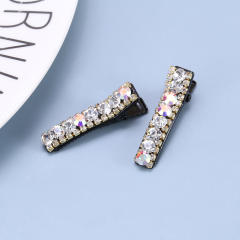 Colorful crystal statement hair clips