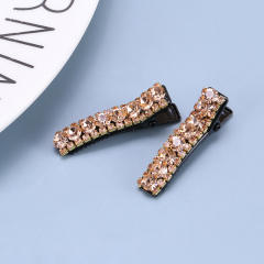 Colorful crystal statement hair clips