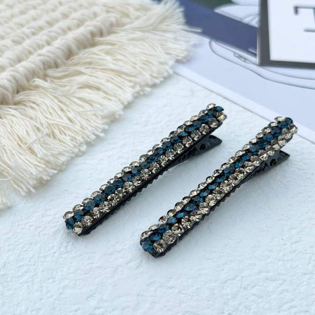 Korean fashion elegant color crystal diamond hair clips