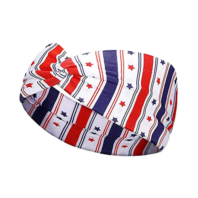 Popular American flag turban headband sport headband