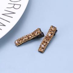 Colorful crystal statement hair clips