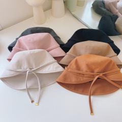 Korean fashion plain color sun hat