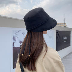 Korean fashion plain color sun hat