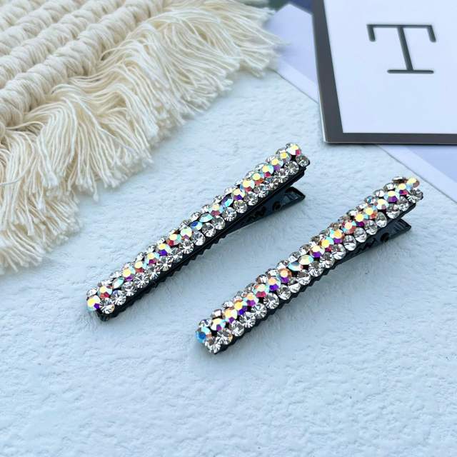 Korean fashion elegant color crystal diamond hair clips