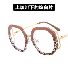 Occident fashion geometric shape frame reading glasses