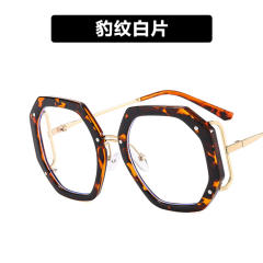 Occident fashion geometric shape frame reading glasses