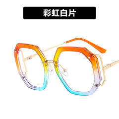 Occident fashion geometric shape frame reading glasses