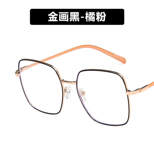 Korean fashion colorful metal frame reading glasses