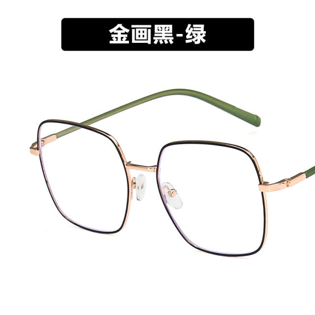 Korean fashion colorful metal frame reading glasses