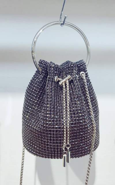 Luxury Gradient color diamond bucket bag