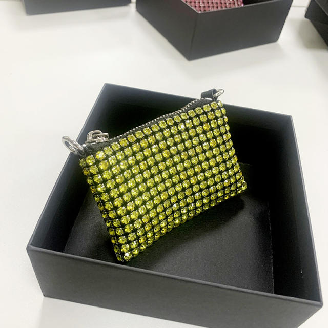 Luxury colorful rhinestone diamond mini bag