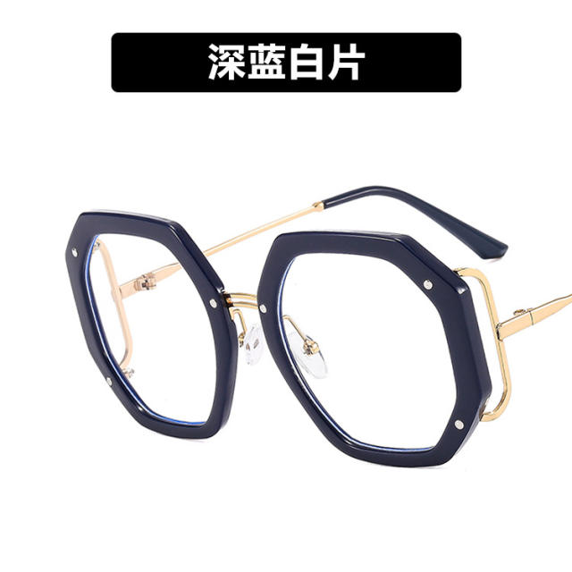 Occident fashion geometric shape frame reading glasses