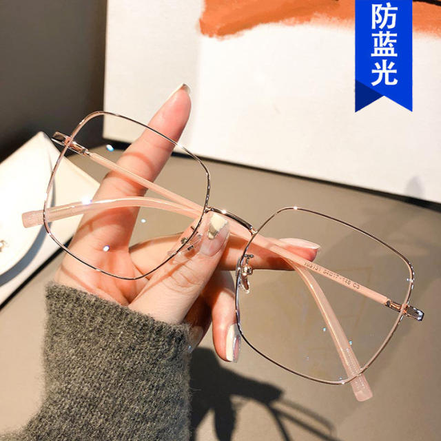 Korean fashion colorful metal frame reading glasses