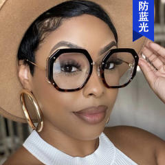 Occident fashion geometric shape frame reading glasses