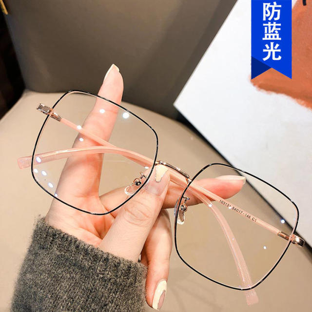 Korean fashion colorful metal frame reading glasses