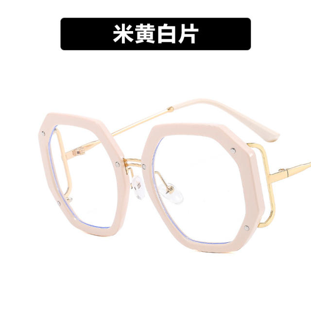 Occident fashion geometric shape frame reading glasses
