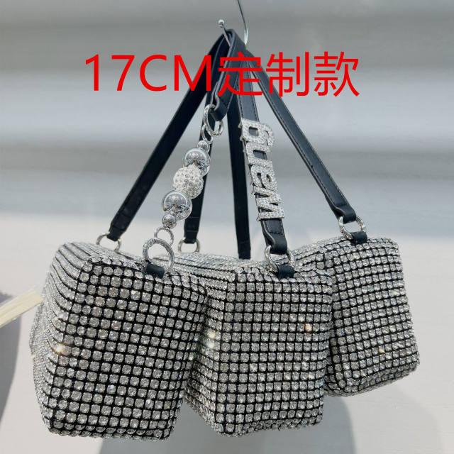 Luxury Gradient color diamond bucket bag