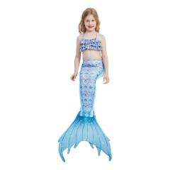 3pcs set cute Mermaid design swimsuit set for kids