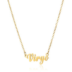 18K stainless steel zodiac necklace