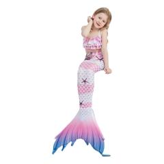 3pcs set cute Mermaid design swimsuit set for kids