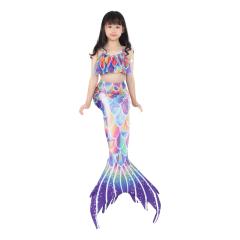 3pcs set cute Mermaid design swimsuit set for kids