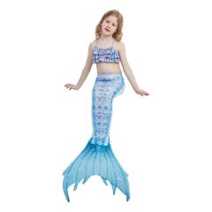 3pcs set cute Mermaid design swimsuit set for kids