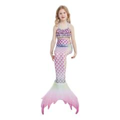 3pcs set cute Mermaid design swimsuit set for kids