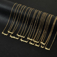 18K stainless steel zodiac necklace