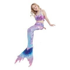 3pcs set cute Mermaid design swimsuit set for kids