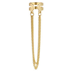 Creative personality leaf alloy ear cuff set
