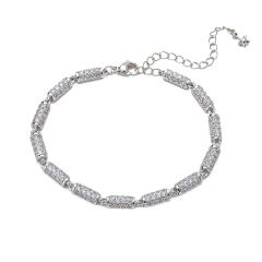 Delicate pave setting cubic zircon diamond copper necklace set