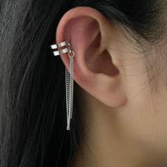 Creative personality leaf alloy ear cuff set