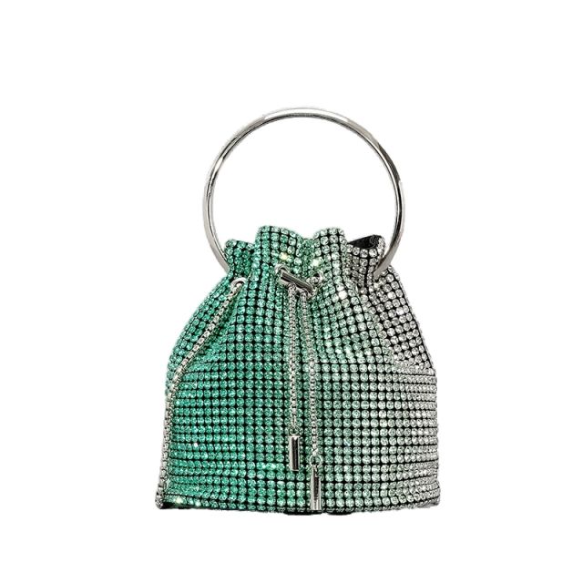 Luxury Gradient color diamond bucket bag