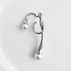 INS personality gold plated copper pearl ear cuff ear wrap(1pcs price)