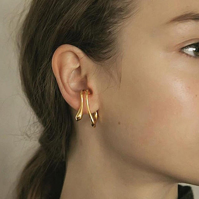 INS trend geometric line metal ear cuff ear wrap(1pcs price)