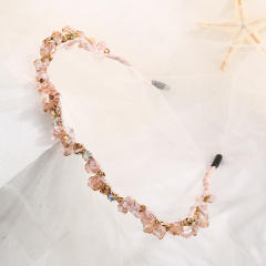 Korean fashion elegant crystal bead headband
