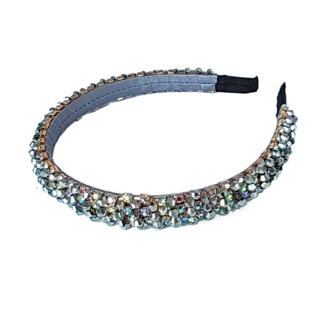Delicate color crystal bead handmade headband