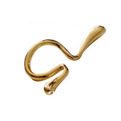 Occident fashion unique line gold plated copper ear cuff ear wrap