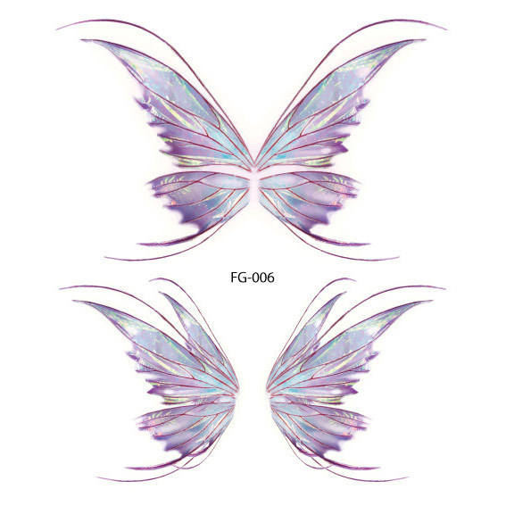 Summer design fashion show music show butterfly face stickers