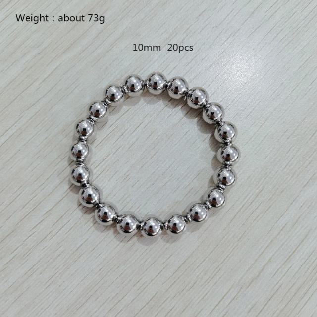 303 Stainless steel ball bead elastic bracelet