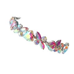 Luxury color glass crystal statement headband